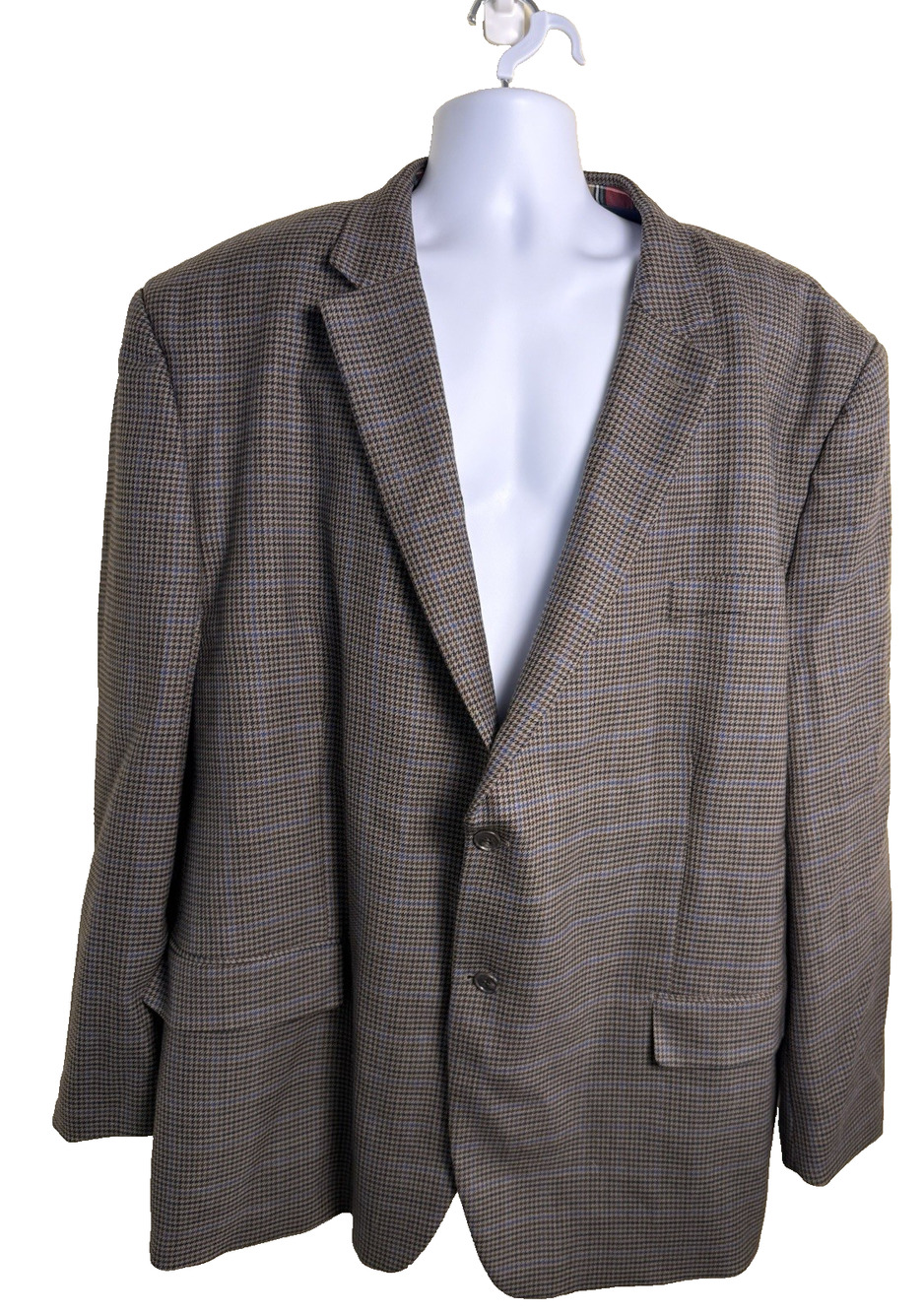 Haines & Bonner London Men's 58R New Wool Houndstooth Sport Coat Jacket Heritage